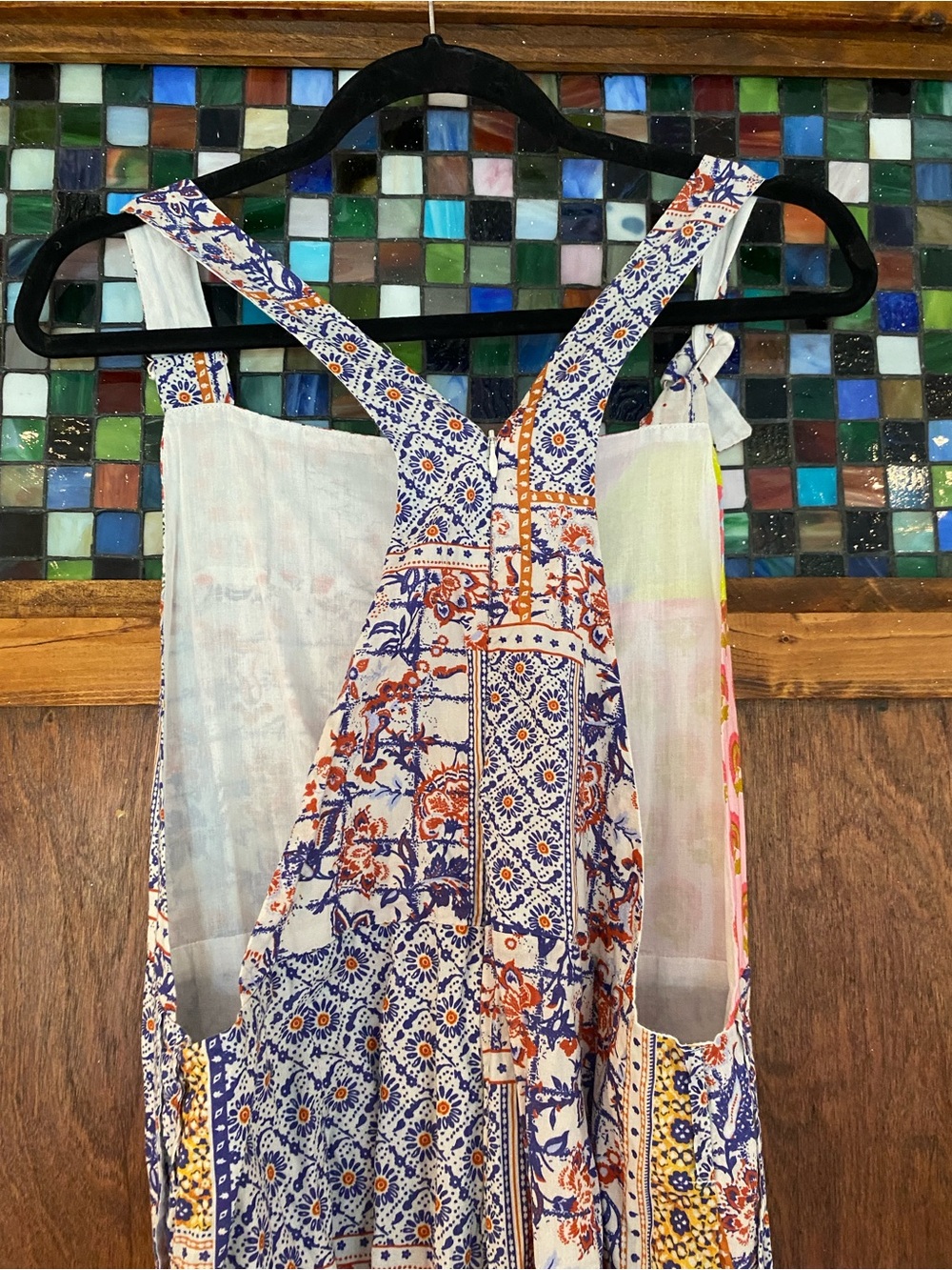 Anthropologie Patchwork Print Wide-Leg Jumpsuit/Overalls - Multicolor - Picture 12 of 15